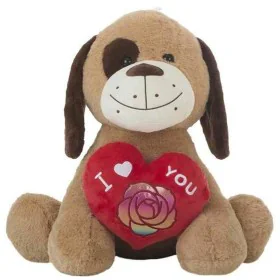 Fluffy toy Amour Heart Dog by BigBuy Kids, Animals and figures - Ref: S2431782, Price: 22,94 €, Discount: %