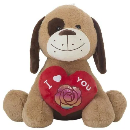 Fluffy toy Amour Heart Dog 32 cm by BigBuy Kids, Animals and figures - Ref: S2431783, Price: 10,83 €, Discount: %