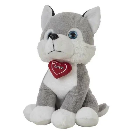 Fluffy toy Husky Heart 48 cm by BigBuy Kids, Animals and figures - Ref: S2431791, Price: 15,32 €, Discount: %