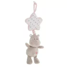 Peluche con Sonagli Ippopotamo 35 cm Rosa di BigBuy Kids, Sonagli e anelli di peluches - Rif: S2431815, Prezzo: 11,80 €, Scon...