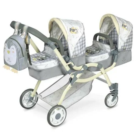 Doll Stroller Decuevas Pipo Double 45 x 100 x 81 cm by Decuevas, Prams & Strollers - Ref: S2432610, Price: 84,64 €, Discount: %