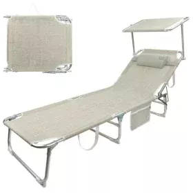 Chaise de plage Colorbaby Pliable Beige 188 x 58 x 30 cm de Colorbaby, Bains de soleil - Réf : S2433507, Prix : 62,97 €, Remi...