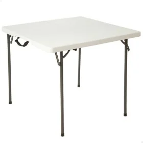 Folding Table Lifetime White Squared Steel Plastic 86 x 86 x 74 cm by Lifetime, Side Tables - Ref: S2433531, Price: 61,01 €, ...