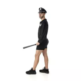 Déguisement pour Adultes Policier 4 Pièces Court Noir de BigBuy Carnival, Adultes - Réf : S2433634, Prix : 22,53 €, Remise : %