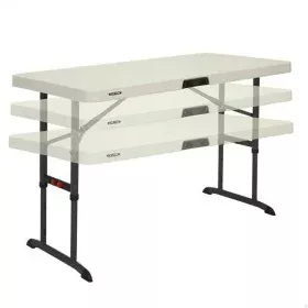 Folding Table Lifetime Lifetime 122 x 86 x 61 cm Cream Steel Plastic by Lifetime, Side Tables - Ref: S2433788, Price: 58,04 €...