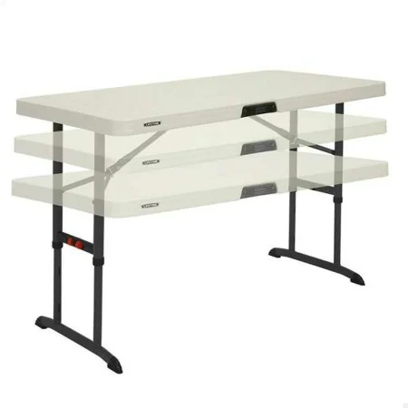 Mesa Plegable Lifetime Lifetime 122 x 86 x 61 cm Crema Acero Plástico de Lifetime, Mesas auxiliares - Ref: S2433788, Precio: ...