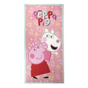 Beach Towel Peppa Pig Pink 70 x 140 cm Microfibre by Peppa Pig, Towels - Ref: S2434369, Price: 8,63 €, Discount: %