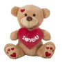 Fluffy toy I Love You Bear 55 cm Brown by BigBuy Kids, Animals and figures - Ref: S2434956, Price: 16,15 €, Discount: %