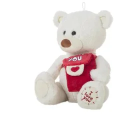 Peluche Orso 35 cm Bianco di BigBuy Kids, Animali e pupazzi - Rif: S2434960, Prezzo: 11,86 €, Sconto: %