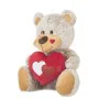 Jouet Peluche Beige Ours Coeur 60 cm de BigBuy Fun, Animaux et personnages - Réf : S2435277, Prix : 19,25 €, Remise : %