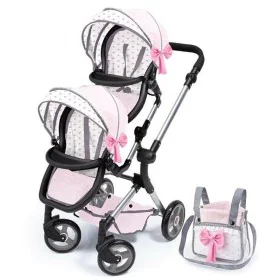 Doll Stroller Reig Twinned Pink by Reig, Prams & Strollers - Ref: S2435965, Price: 97,09 €, Discount: %