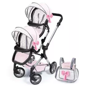 Doll Stroller Reig Twinned Pink by Reig, Prams & Strollers - Ref: S2435965, Price: 106,02 €, Discount: %