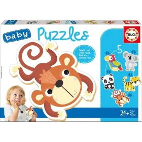 Set de 5 Puzzles Educa Infantil Animales de Educa, Puzles encajables y rompecabezas - Ref: S2436212, Precio: 9,89 €, Descuent...