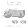 Funda para chaise longue de brazo corto derecho Eysa TURIN Gris Perla 100 x 110 x 300 cm de Eysa, Sofás - Ref: D1605661, Prec...