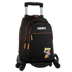 School Rucksack with Wheels Fortnite Durrr Black 44 x 30 x 20 cm by Fortnite, Children's Backpacks - Ref: S2436473, Price: 46...