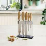 Conjunto de Facas de Cozinha e Suporte Quid Baobab (5 pcs) Castanho Metal de Quid, Jogos de facas de cozinha - Ref: S2700167,...