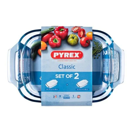 Auflaufformset für den Backofen Pyrex Classic Durchsichtig Borosilikatglas (2 pcs) von Pyrex, Brat- & Schmorpfannen - Ref: S2...