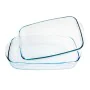 Set of Oven Dishes Ô Cuisine 334SA05 Transparent Glass (2 pcs) by Ô Cuisine, Roasting Pans - Ref: S2701232, Price: 18,74 €, D...