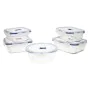 Ensemble de Boîtes à Lunch Luminarc Pure Box Active (5 pcs) Bicolore verre 43 x 32 x 18 cm (5 Unités) de Luminarc, Stockage d...