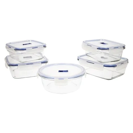 Lunchbox-Set Luminarc Pure Box Active (5 pcs) zweifarbig Glas 43 x 32 x 18 cm (5 Stück) von Luminarc, Lagerung von Lebensmitt...