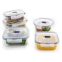 Ensemble de Boîtes à Lunch Luminarc Pure Box Active (5 pcs) Bicolore verre 43 x 32 x 18 cm (5 Unités) de Luminarc, Stockage d...