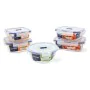 Ensemble de Boîtes à Lunch Luminarc Pure Box Active (5 pcs) Bicolore verre 43 x 32 x 18 cm (5 Unités) de Luminarc, Stockage d...