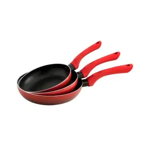 Set of pans Quid Tokio Red Metal (3 pcs) by Quid, Frying pan and saucepan sets - Ref: S2701656, Price: 31,13 €, Discount: %