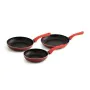 Ensemble de poêle Quid Tokio Rouge Métal (3 pcs) de Quid, Jeux de casseroles et de poêles - Réf : S2701656, Prix : 31,13 €, R...