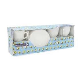 Set di Tazze e Piatti Luminarc Trianon (6 pcs) Bianco Vetro 220 ml (12 Pezzi) di Luminarc, Tazze - Rif: S2701662, Prezzo: 19,...