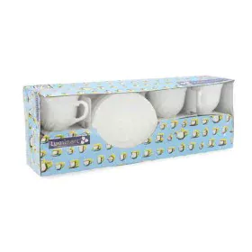 Juego de Tazas con Platos Luminarc Trianon (6 pcs) Blanco Vidrio 220 ml (12 Piezas) de Luminarc, Tazas - Ref: S2701662, Preci...