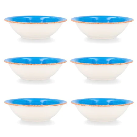 Bol Quid Vita Bleu Céramique 6 Unités (18 cm) de Quid, Bols et tasses - Réf : S2701950, Prix : 19,25 €, Remise : %