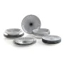 Tableware Quid Miami Ceramic Black Grey Stoneware (18 Pieces) by Quid, Combination Sets - Ref: S2702103, Price: 44,29 €, Disc...