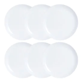 Set di piatti Luminarc Diwali 6 pcs Bianco Vetro di Luminarc, Piatti e teglie - Rif: S2702136, Prezzo: 17,53 €, Sconto: %