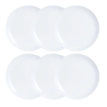 Conjunto de pratos Luminarc Diwali 6 pcs Branco Vidro de Luminarc, Pratos e fontes - Ref: S2702136, Preço: 17,53 €, Desconto: %