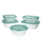 Set de Fiambreras Luminarc Keep'n Lagon Cristal Bicolor (5 pcs) de Luminarc, Almacenamiento de alimentos - Ref: S2702594, Pre...