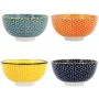 Set of bowls Quid Pippa Aperitif Ceramic Multicolour (11 cm) (4 Units) by Quid, Bowls and large cups - Ref: S2702611, Price: ...