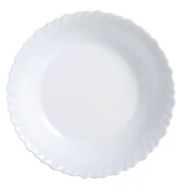 Plat bord Luminarc Feston Branco Vidro (Ø 25 cm) de Luminarc, Pratos e fontes - Ref: S2703906, Preço: 1,86 €, Desconto: %