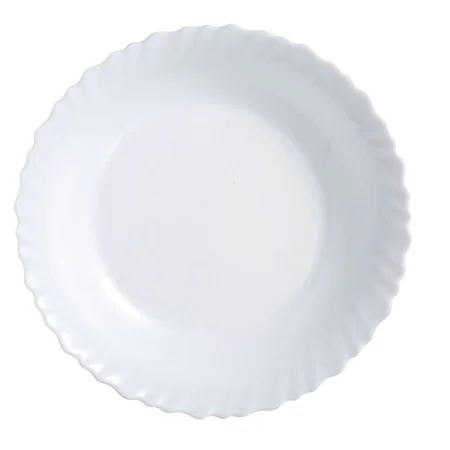 Assiette plate Luminarc Feston Blanc verre (Ø 25 cm) de Luminarc, Plats et plateaux - Réf : S2703906, Prix : 1,86 €, Remise : %