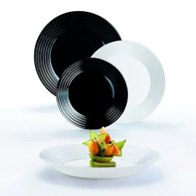 Tableware Luminarc 1900 Glass Black and white (18 Pieces) by Luminarc, Combination Sets - Ref: S2704089, Price: 33,63 €, Disc...