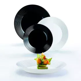 Tableware Luminarc 1900 Glass Black and white (18 Pieces) by Luminarc, Combination Sets - Ref: S2704089, Price: 33,63 €, Disc...