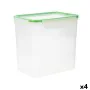 Fiambrera Hermética Quid Greenery Transparente Plástico 4,7 L (4 Unidades) (Pack 4x) de Quid, Almacenamiento de alimentos - R...