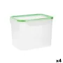 Fiambrera Hermética Quid Greenery Transparente Plástico (3,7 L) (Pack 4x) de Quid, Almacenamiento de alimentos - Ref: S270446...