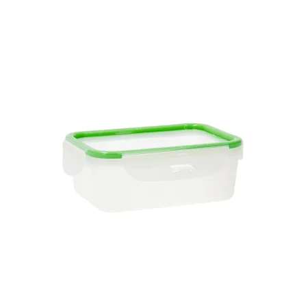 Lunch box Quid Greenery 1 L Transparent Plastic 13 x 18 x 6,8 cm - 1 L (4 Units) (Pack 4x) by Quid, Food storage - Ref: S2704...