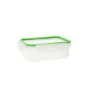 Porta pranzo Quid Greenery 1 L Trasparente Plastica 13 x 18 x 6,8 cm - 1 L (4 Unità) (Pack 4x) di Quid, Conservazione di alim...