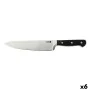 Chef's knife Quid Professional Inox Chef Black Black Metal 20 cm (Pack 6x) by Quid Professional, Chef's Knives - Ref: S270448...