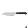 Cuchillo Santoku Quid Professional Inox Chef Black Negro Metal (13 cm) (Pack 10x) de Quid Professional, Cuchillos asiáticos -...