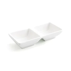 Tablett für Snacks Quid Select Weiß aus Keramik 15 x 7 cm (12 Stück) (Pack 12x) von Quid, Teller und Schüsseln - Ref: S270452...