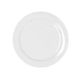 Flat plate Bidasoa Glacial Ceramic White (24 cm) (Pack 6x) by Bidasoa, Plates and dishes - Ref: S2704540, Price: 13,94 €, Dis...