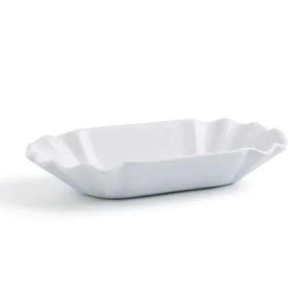 Bandeja de Aperitivos Quid Gastro Fun Blanco Cerámica 20,5 x 11 x 3,5 cm (12 Unidades) (Pack 12x) de Quid, Platos y fuentes -...