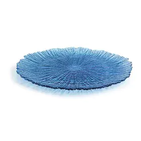 Plato Llano Quid Mar de Viento Azul Vidrio (Ø 32 cm) (Pack 6x) de Quid, Platos y fuentes - Ref: S2704622, Precio: 56,53 €, De...